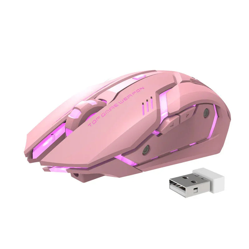 Wireless Charging Silent Gaming Mouse - True-Tech