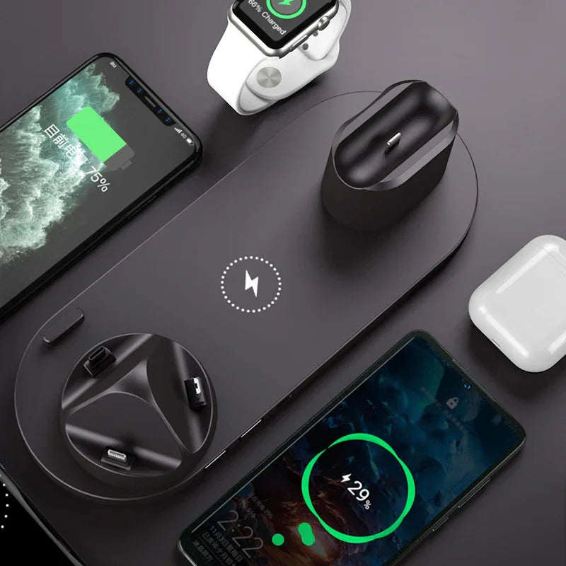 6-in-1 Wireless Fast Charging Dock - True-Tech