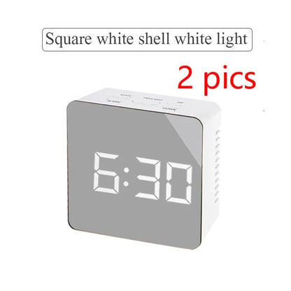 Modern Digital LED Mirror Clock - True-Tech