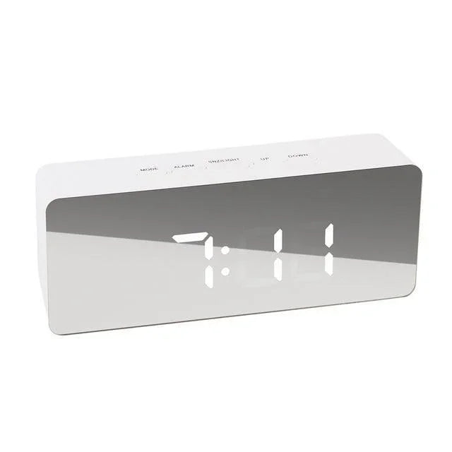 Modern Digital LED Mirror Clock - True-Tech