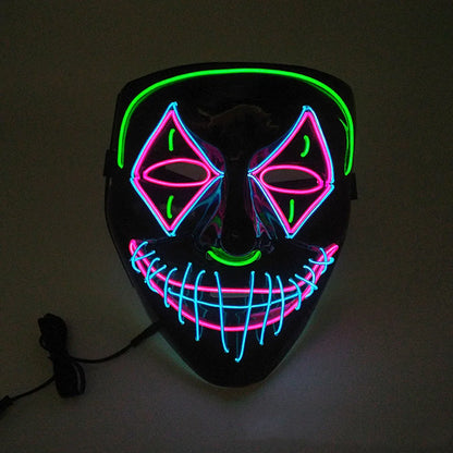 LED Neon Light-Up Mask – Multi-Mode Glow for Parties and Cosplay