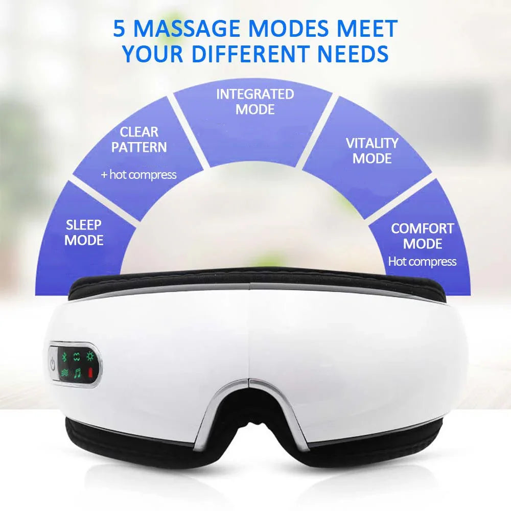 Smart Eye Massager with Heat Therapy - True-Tech