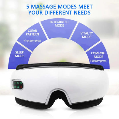 Smart Eye Massager with Heat Therapy - True-Tech