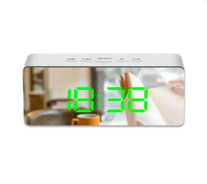 Modern Digital LED Mirror Clock - True-Tech