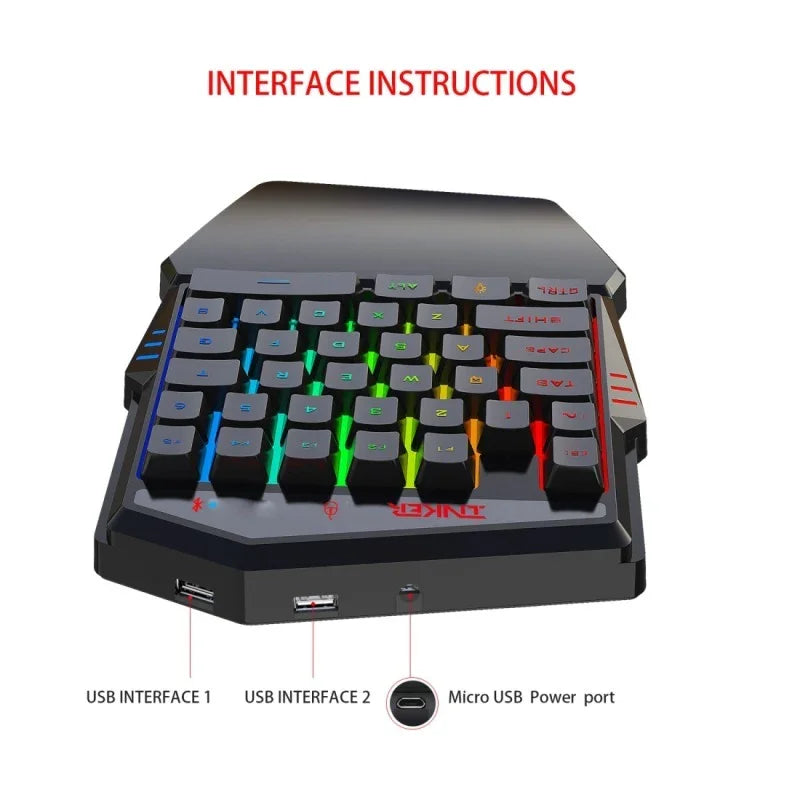 Gaming Keyboard and Mouse Set - True-Tech