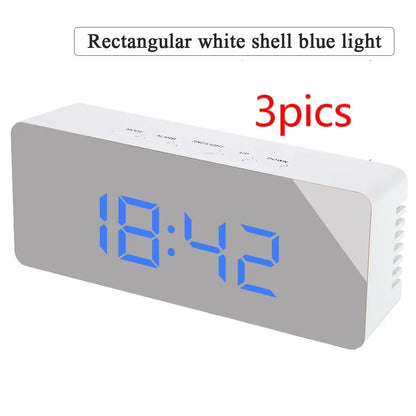 Modern Digital LED Mirror Clock - True-Tech