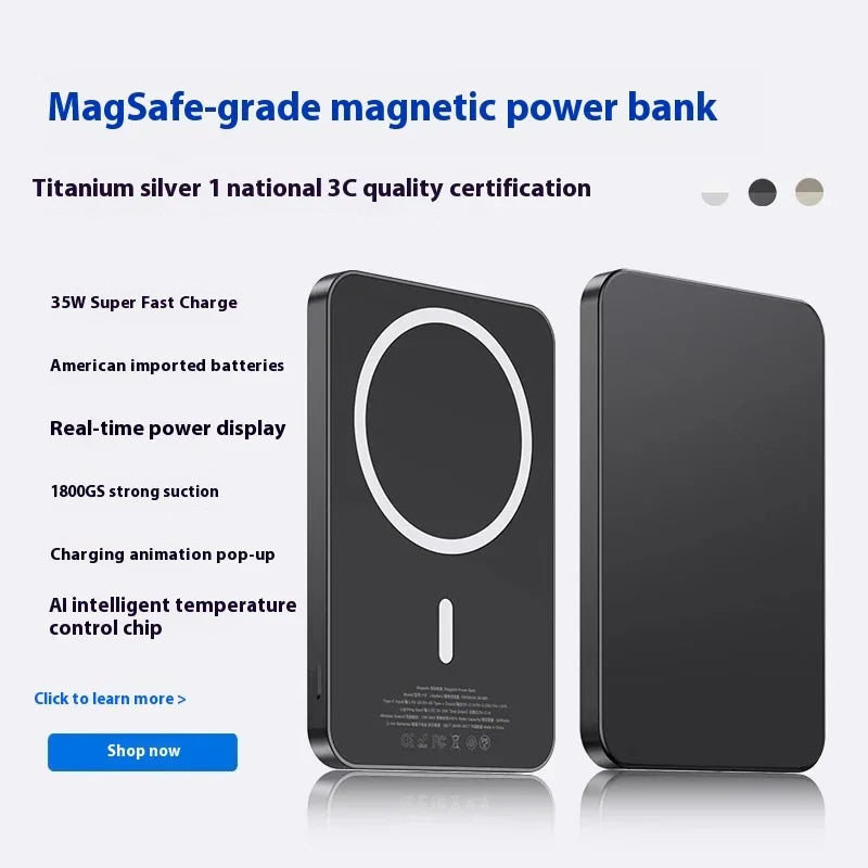 Magnetic Wireless Power Bank Magsafe - True-Tech