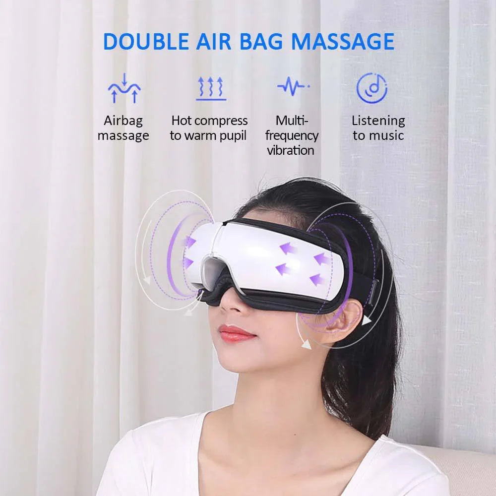 Smart Eye Massager with Heat Therapy - True-Tech