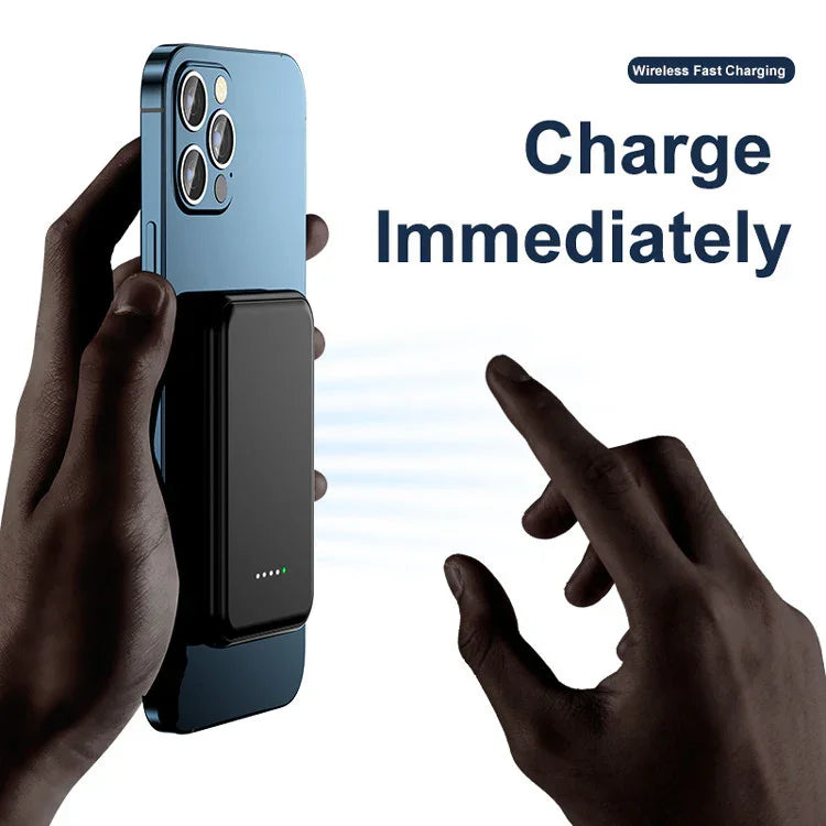 Mini Magnetic Wireless Power Bank 5000mAh - True-Tech