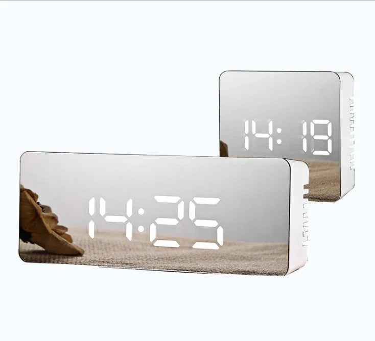 Modern Digital LED Mirror Clock - True-Tech