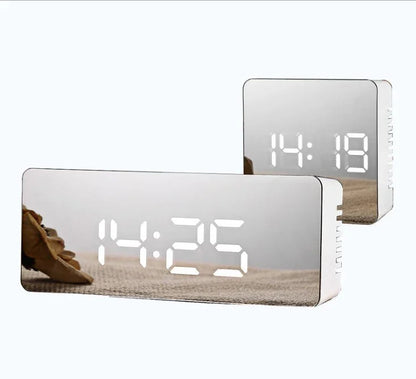 Modern Digital LED Mirror Clock - True-Tech