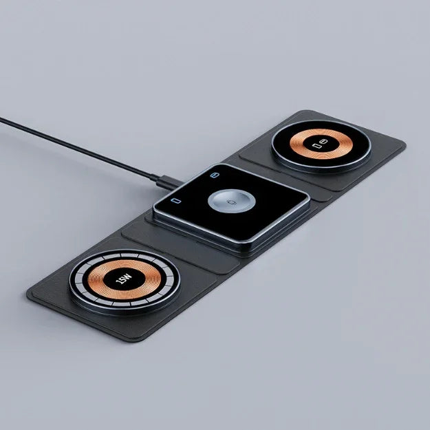 3-in-1 Magnetic Folding Wireless Charger - True-Tech