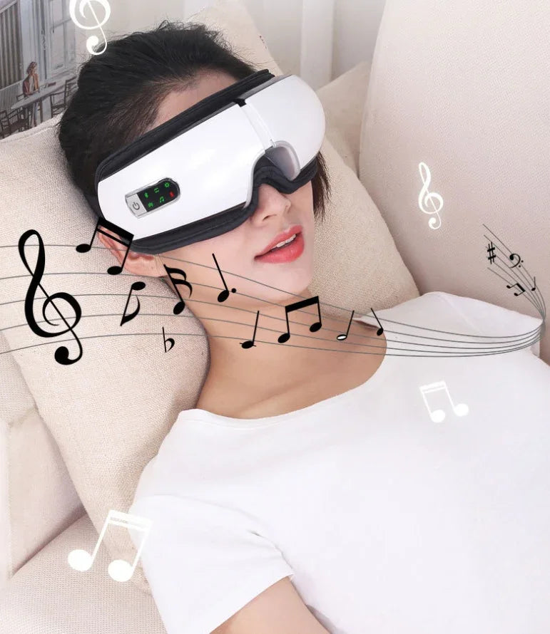 Smart Eye Massager with Heat Therapy - True-Tech