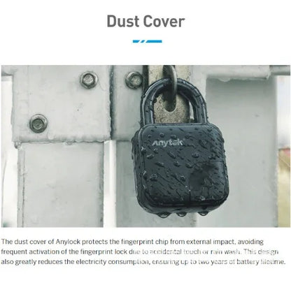 Waterproof Smart Fingerprint Padlock Lock - True-Tech