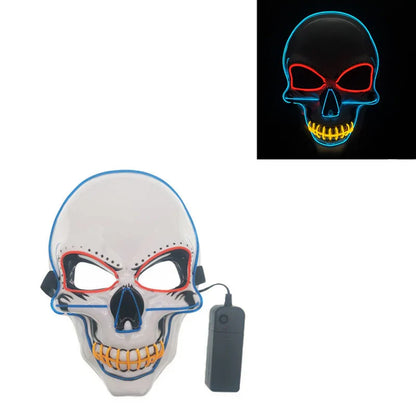 LED Skull Mask – Multi-Color EL Light Halloween & Party Mask