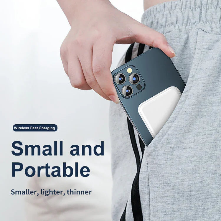 Mini Magnetic Wireless Power Bank 5000mAh - True-Tech