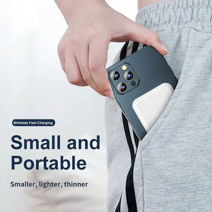 Mini Magnetic Wireless Power Bank 5000mAh - True-Tech