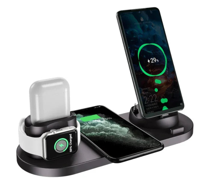 6-in-1 Wireless Fast Charging Dock - True-Tech