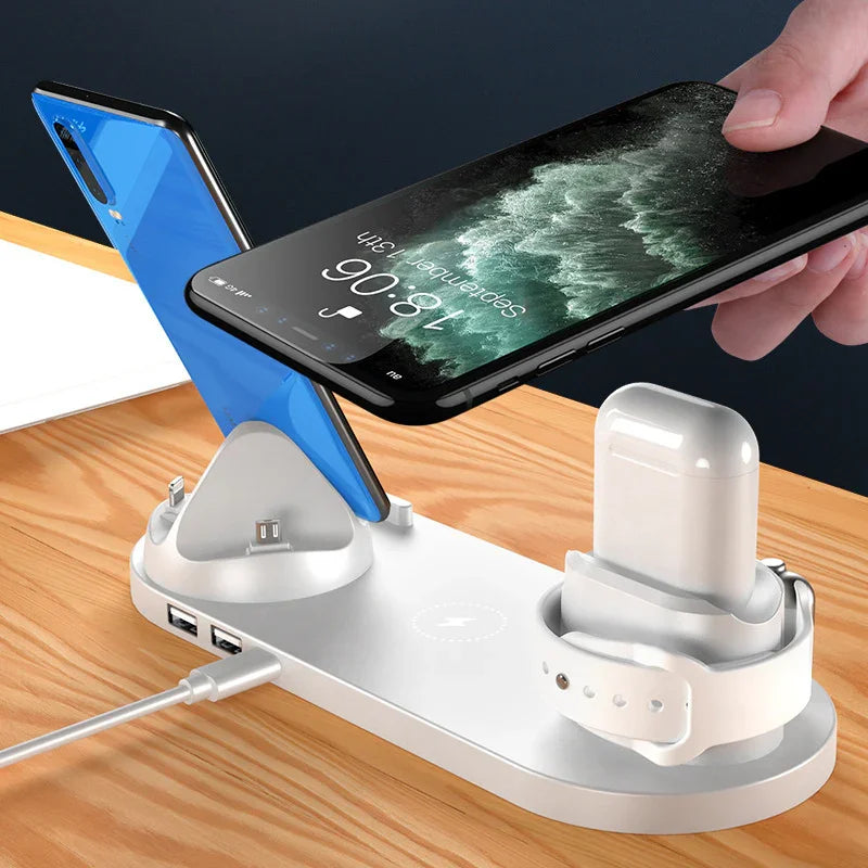 6-in-1 Wireless Fast Charging Dock - True-Tech