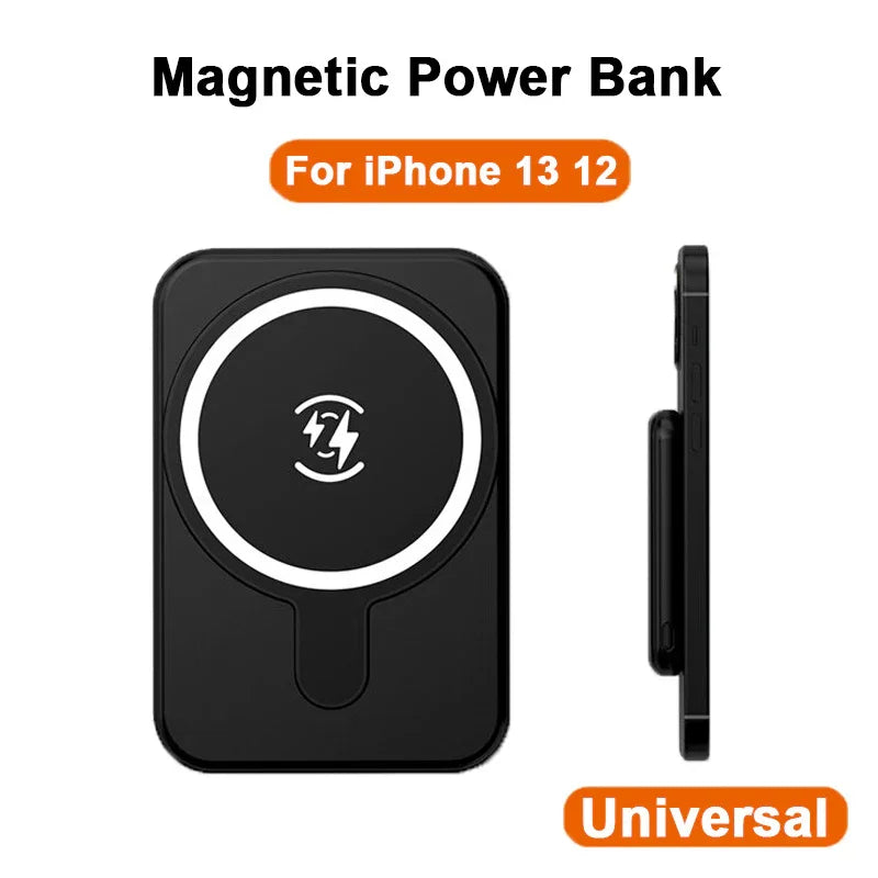 Mini Magnetic Wireless Power Bank 5000mAh - True-Tech