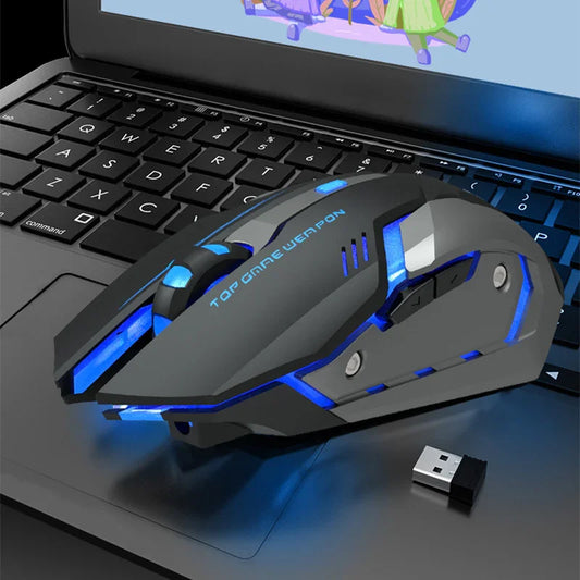 Wireless Charging Silent Gaming Mouse - True-Tech